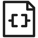 code, coding, extension, filetype, programming svg vector icon