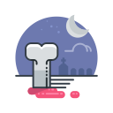 bone, halloween, holiday, night, scary, skeleton, spooky svg vector icon