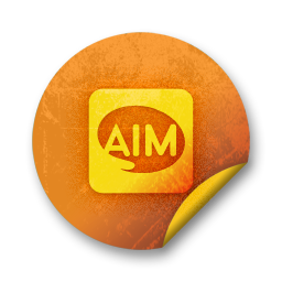 aim,logo,square icon