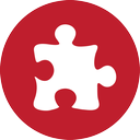 puzzle, red icon
