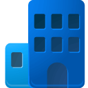 b, business, tower icon