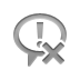 chat,exclamation,cross icon