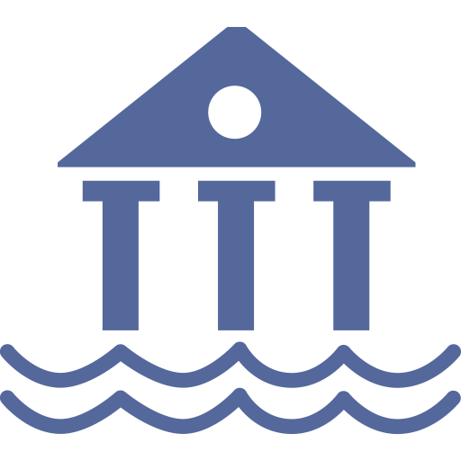 Water Measuring Station svg vector icon