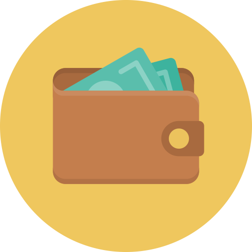 Wallet svg vector icon