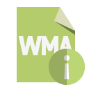 file,format,wma,info icon