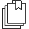 bookmark, pages icon