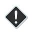 diamond, exclamation, sticker icon