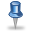 blue, pin icon