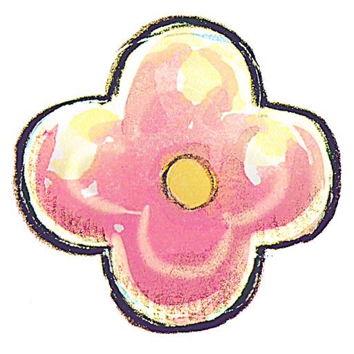 flower, pink icon
