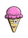 cartoon, cone, cream, emoji, ice svg vector icon