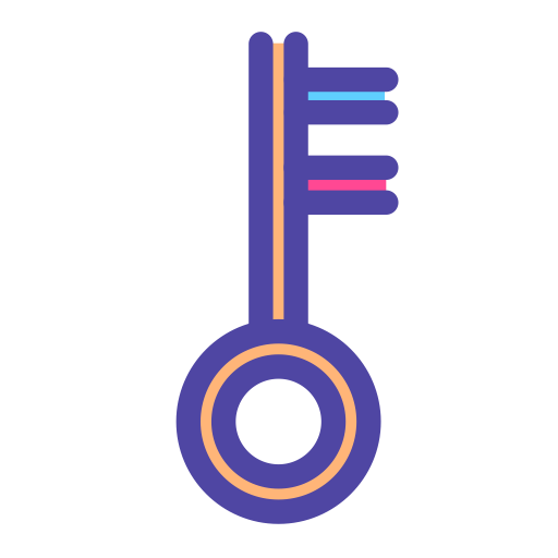 Key svg vector icon