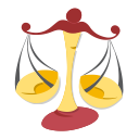 libra, sign, zodiac svg vector icon