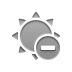 sun,delete icon