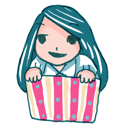 box, girl, in, ll icon