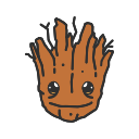fighting , , groot, super hero svg vector icon