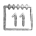 calendar, productivity, shape, social svg vector icon