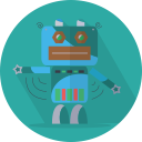 android, mascot, mechanical, metal, robot, robot expression, robotic, space, technology svg vector icon