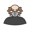 goon, kidnapper, thief, villain svg vector icon