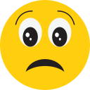 avatar, face, sad, smiley svg vector icon