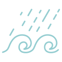 ocean, water, waves, waves and rain svg vector icon