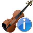 violin,info,instrument,information,about icon