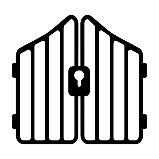 Linear Door Equipment svg vector icon