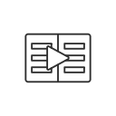 discover, learning, linkedin, video svg vector icon