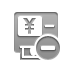 atm,yen,delete icon