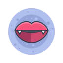 halloween, holiday, monster, mouth, scary, spooky, vampire svg vector icon
