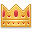 crown, gold icon