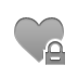 heart,lock icon