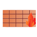 bricks, fire, wall svg vector icon