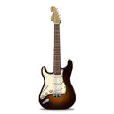 guitar, orange, stratocastor icon