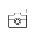 add, linkedin, photo, upload svg vector icon