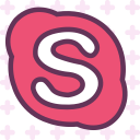 brand, logo, network, skype, social svg vector icon