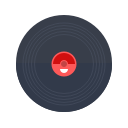 cassete, newyears, party, vinyl svg vector icon