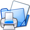 documents, folder, print icon