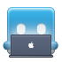 facebook, laptop icon
