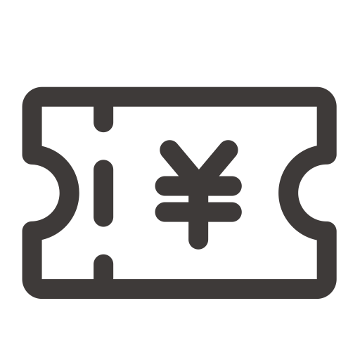 Menu Ticket svg vector icon
