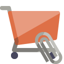 shopping,cart,attachment icon