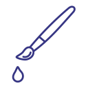 art, artist, brush, paint svg vector icon