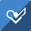 foursquare, gloss, media, social, square svg vector icon