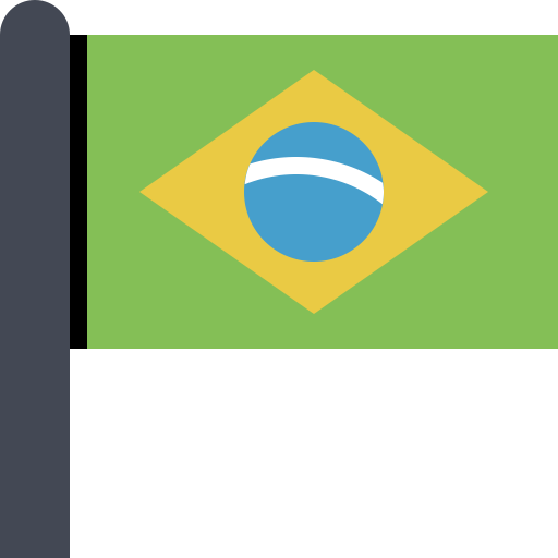 Flag Brazil svg vector icon