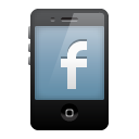 facebook, mobile icon