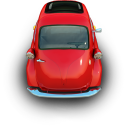 red,little,car,transportation,automobile,transport,vehicle icon