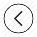 back, control, last, left, previous icon