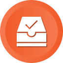 archive, check, document, folder, ml, ok, success svg vector icon