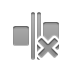 space,evenly,horizontal,cross icon
