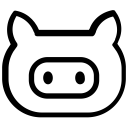 github, media, network, social svg vector icon