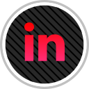 linkedin, media, online, social svg vector icon